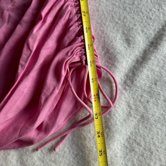 Amanda Uprichard Nessa Ruched Sheath Dress Pink Size S - Picture 6 of 12
